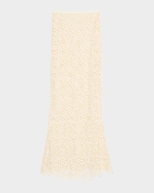 Obie Floral Crochet Maxi Skirt